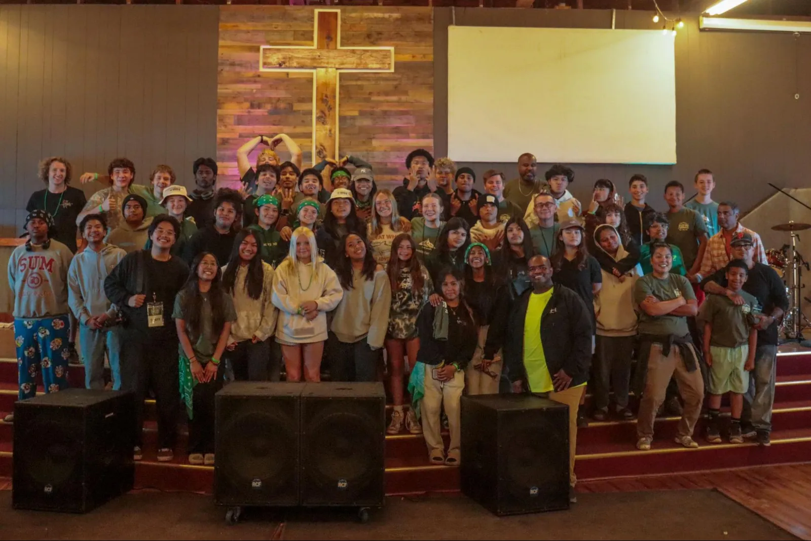 CVA Youth students together